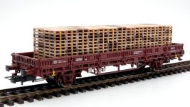 In der Spur H0-PAL-260 - H0 - Palettenstapel 260 Paletten mit montierten Zurrbändern